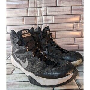 Nike Zoom Without a Doubt Mens Basketball Sneakers Size 11 Black/Metallic